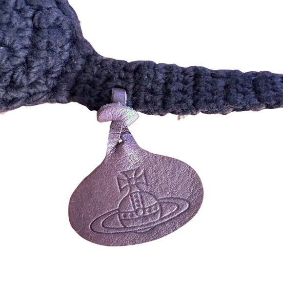 Vivienne Westwood | Wool Knit Hat w/ Detachable Eye Mask – Brown, Made in Japan - Picture 6 of 7